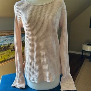 Aquarius Cocktail pale pink thermal top.